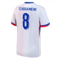 Camiseta Francia Aurelien Tchouameni #8 Visitante Equipación Eurocopa 2024 manga corta